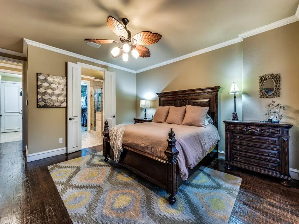 Primary bedroom with walk-in closet